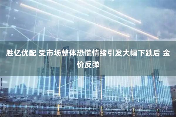 胜亿优配 受市场整体恐慌情绪引发大幅下跌后 金价反弹