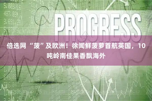 倍选网 “菠”及欧洲！徐闻鲜菠萝首航英国，10吨岭南佳果香飘海外